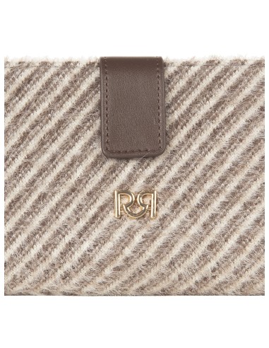 Portefeuille Travel Bag en tissu chaud à rayures diagonales avec bandoulière chaîne Rinascimento