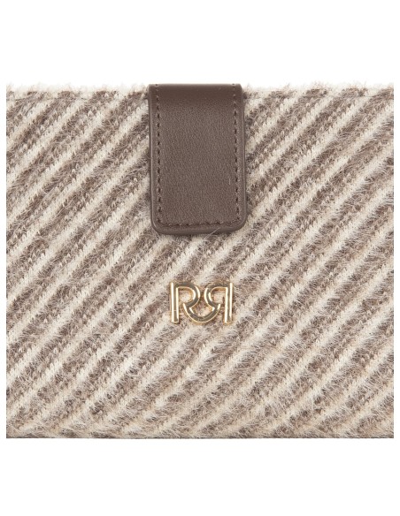 Portefeuille Travel Bag en tissu chaud à rayures diagonales avec bandoulière chaîne Rinascimento