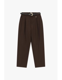 Dixie pantalon op maat met hoge taille en riem 2