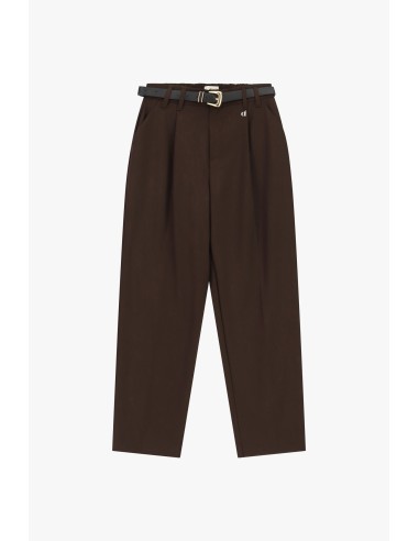 Pantalon de tailleur taille haute avec ceinture Dixie