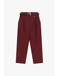 Pantalon de tailleur taille haute avec ceinture Dixie