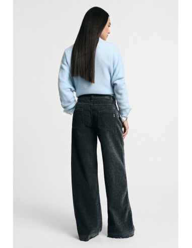Broek met vijf zakken en wijde pijpen Please