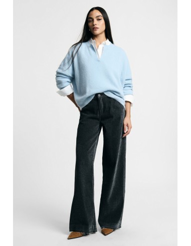 Pantalon cinq poches à jambes larges, s’il vous plaît