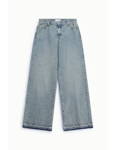 Wijde jeans met hoge taille en wijde pijpen Please 2