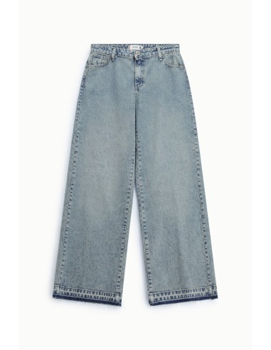 Wijde jeans met hoge taille en wijde pijpen Please