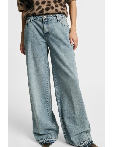 Wijde jeans met hoge taille en wijde pijpen Please