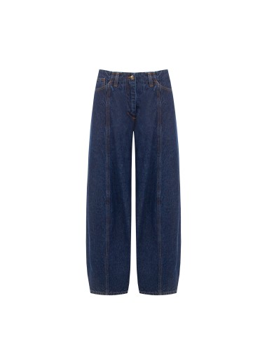 Balloonjeans met stiksels aan de voorkant van Rinascimento
