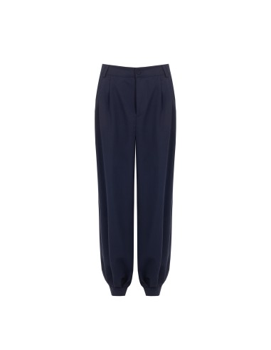Pantalon balloon en mélange de viscose avec double pinces Rinascimento