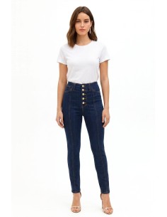 Jean skinny extensibles, délavage zéro, Rinascimento