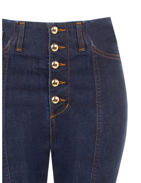 Stretch skinny jeans met zero wash van Rinascimento