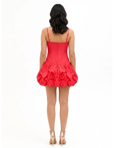 Robe courte bustier en coton avec bas ballon Rinascimento