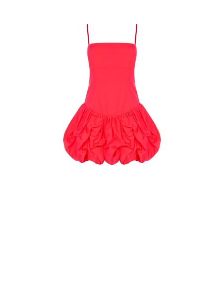 Robe courte bustier en coton avec bas ballon Rinascimento