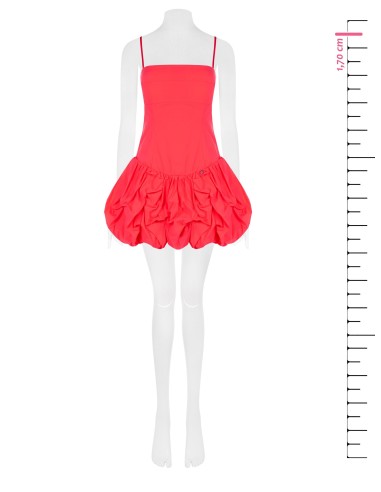 Robe courte bustier en coton avec bas ballon Rinascimento