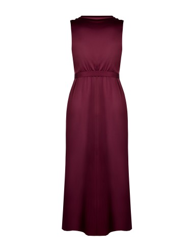 Robe longue grande taille en satin avec ceinture et boucle intégrées Rinascimento Curvy