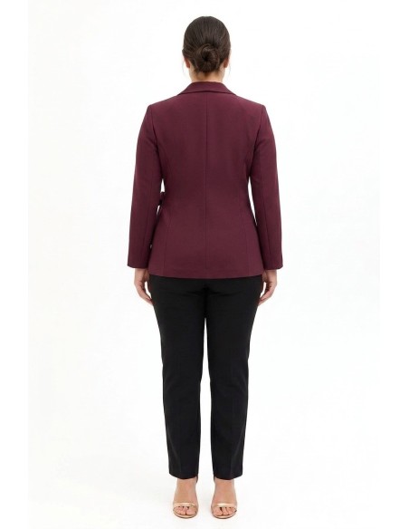 Curvy wikkelblazer van cadistof van Rinascimento Curvy