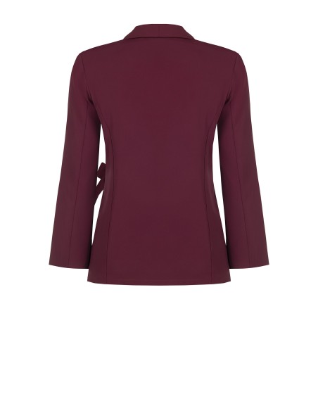 Veste blazer cache-cœur grande taille en tissu cady Rinascimento Curvy