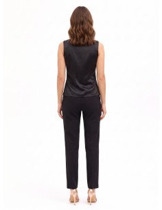 Top cintré en satin effet 2 pièces avec détail en dentelle Rinascimento 2