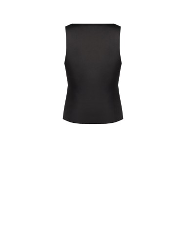 Top cintré en satin effet 2 pièces avec détail en dentelle Rinascimento