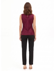 Top cintré et ajusté en satin Rinascimento 2