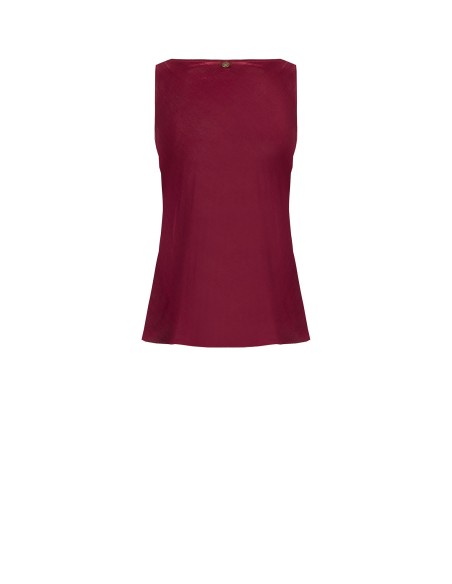 Top cintré et ajusté en satin Rinascimento