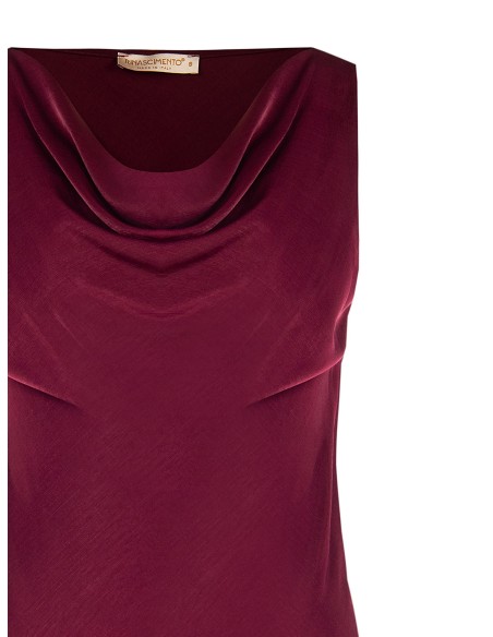 Top cintré et ajusté en satin Rinascimento