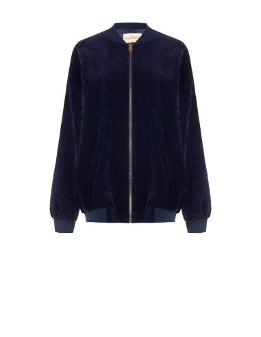 Bomber oversize en velours Rinascimento