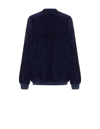 Oversized bomberjack van fluweel Rinascimento