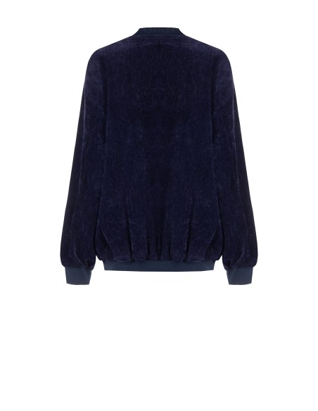 Oversized bomberjack van fluweel Rinascimento