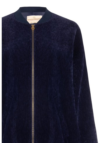Bomber oversize en velours Rinascimento
