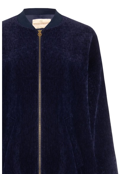 Bomber oversize en velours Rinascimento