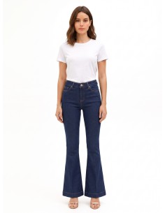 Flared jeans met contrasterende stiksels Rinascimento