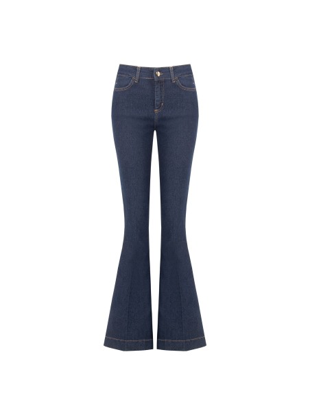 Jean flare à surpiqûres contrastantes Rinascimento