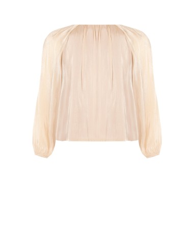 Blouse fluide grande taille en satin lamé avec découpes et détail bijou Rinascimento Curvy