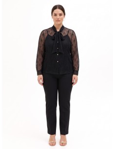 Ensemble Curvy avec top et chemisier en dentelle à nœud Rinascimento Curvy
