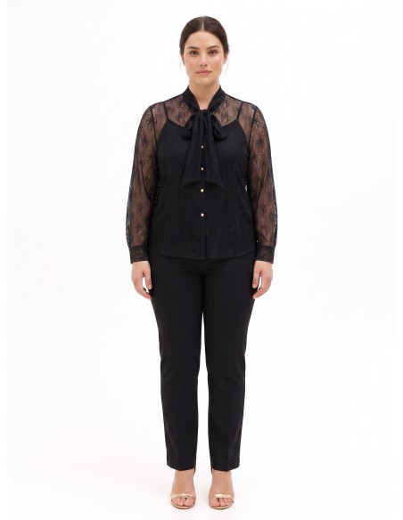 Ensemble Curvy avec top et chemisier en dentelle à nœud Rinascimento Curvy