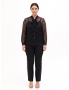 Set van een curvy top en kanten blouse met strik Rinascimento Curvy