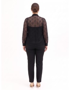 Set van een curvy top en kanten blouse met strik Rinascimento Curvy 2