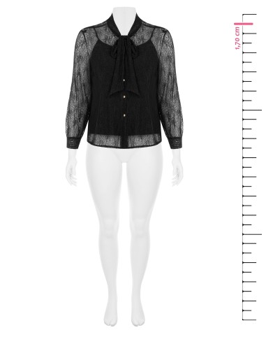 Ensemble Curvy avec top et chemisier en dentelle à nœud Rinascimento Curvy