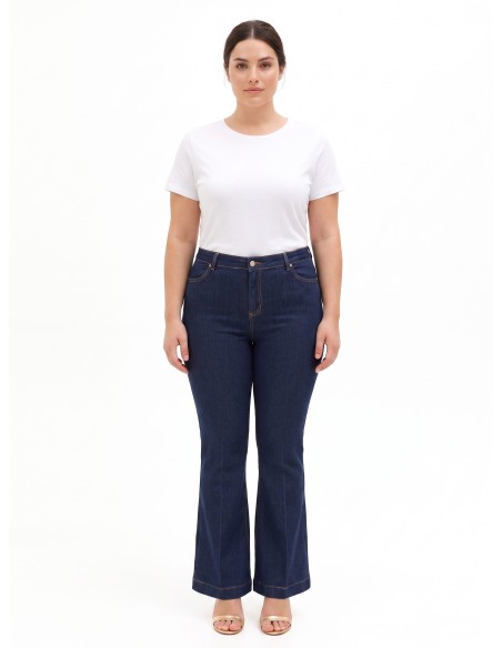 Jean flare extensibles pour femmes rondes Rinascimento Curvy