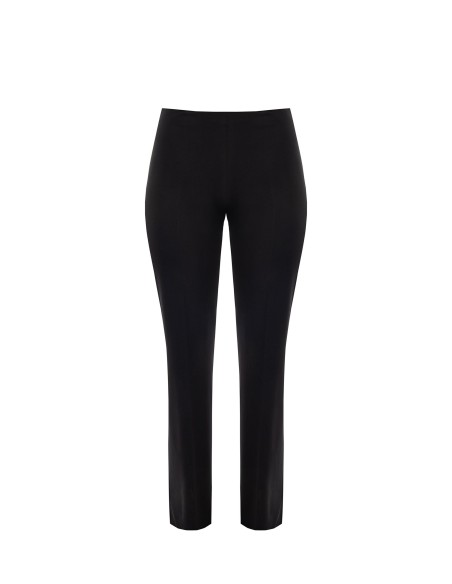 Pantalon palazzo curvy en maille milano avec fermeture éclair latérale Rinascimento Curvy