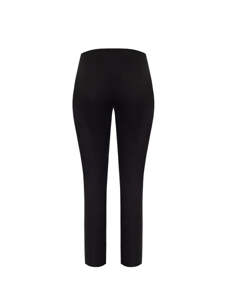 Pantalon palazzo curvy en maille milano avec fermeture éclair latérale Rinascimento Curvy