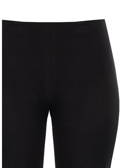 Pantalon palazzo curvy en maille milano avec fermeture éclair latérale Rinascimento Curvy