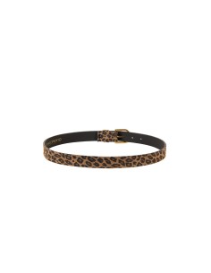 Ceinture fine en véritable cuir à motif léopard Rinascimento 2