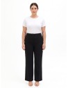 Pantalon palazzo grande taille en tissu cady avec élastique au dos Rinascimento Curvy