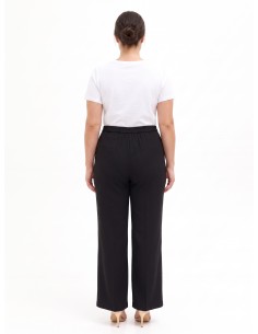 Curvy palazzo-broek van cadistof met elastiek aan de achterkant – Rinascimento Curvy 2
