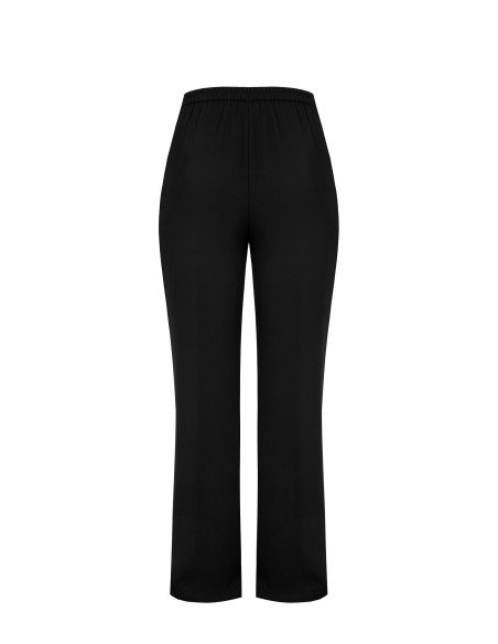 Pantalon palazzo grande taille en tissu cady avec élastique au dos Rinascimento Curvy