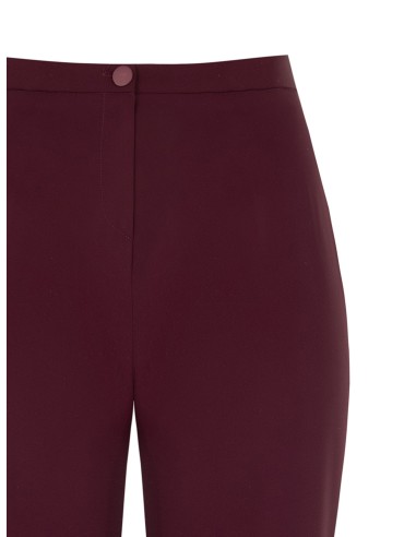 Pantalon palazzo grande taille en tissu cady avec élastique au dos Rinascimento Curvy