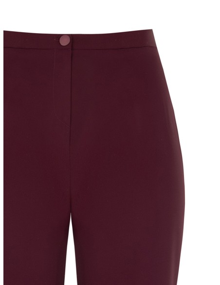 Curvy palazzo-broek van cadistof met elastiek aan de achterkant – Rinascimento Curvy