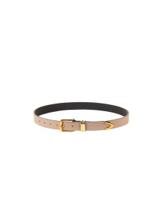 Ceinture fine en véritable cuir lisse Rinascimento