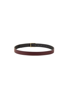 Ceinture fine en véritable cuir lisse avec boucle siglée Rinascimento 2